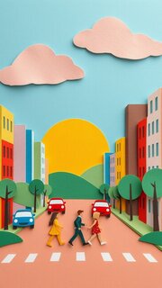 Aperçu du style Papier découpé